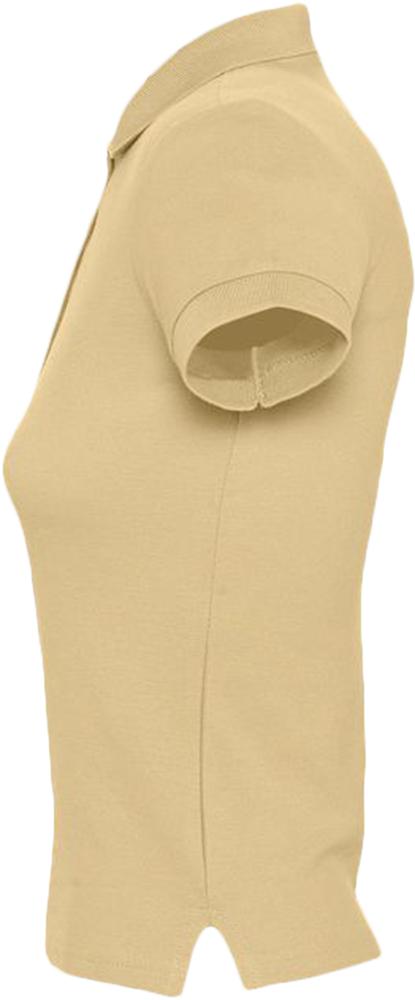 Рубашка поло женская People 210, бежевая — изображение 4