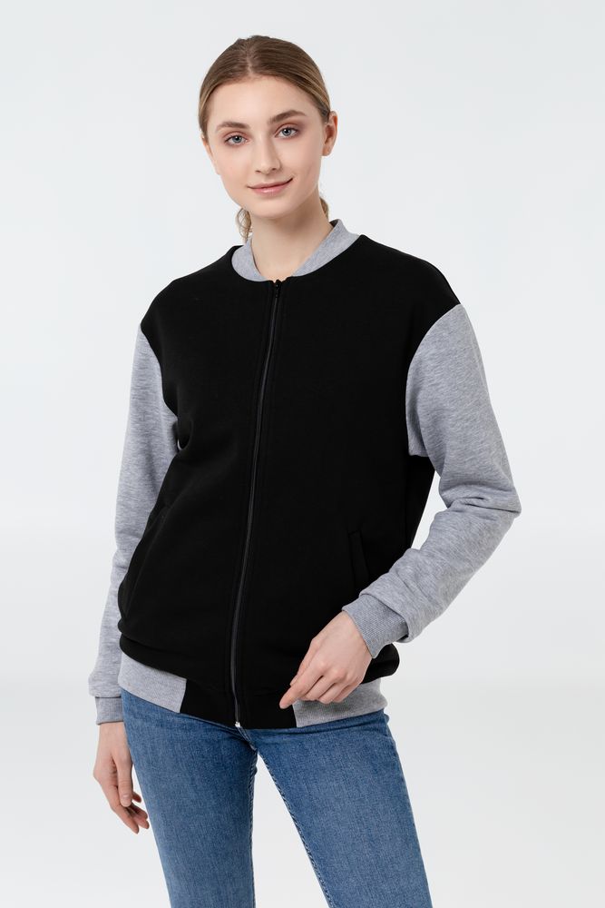 Бомбер College, черный — изображение 8