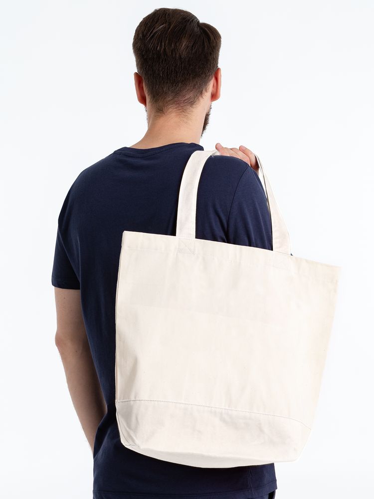 Холщовая сумка Shopaholic, неокрашенная — изображение 7