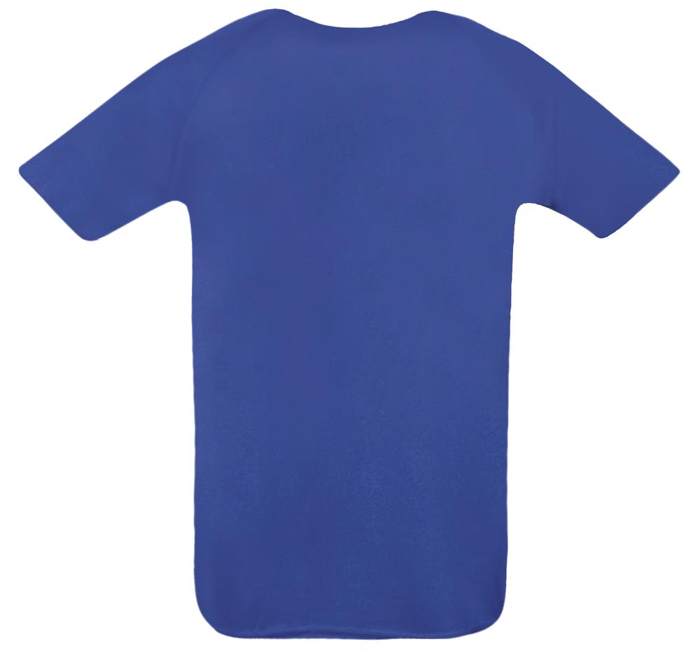 Футболка унисекс Sporty 140, ярко-синяя — изображение 3