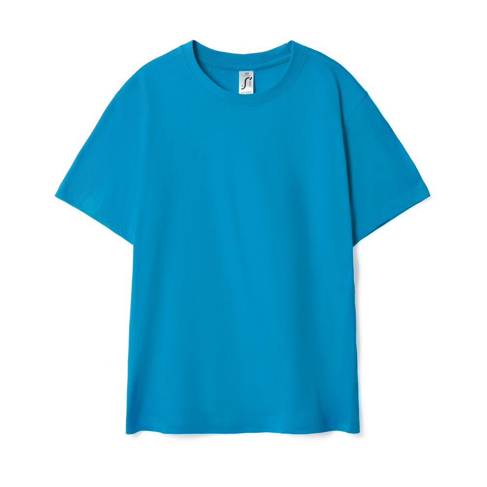 Футболка детская Regent Kids, ярко-бирюзовая — изображение 2