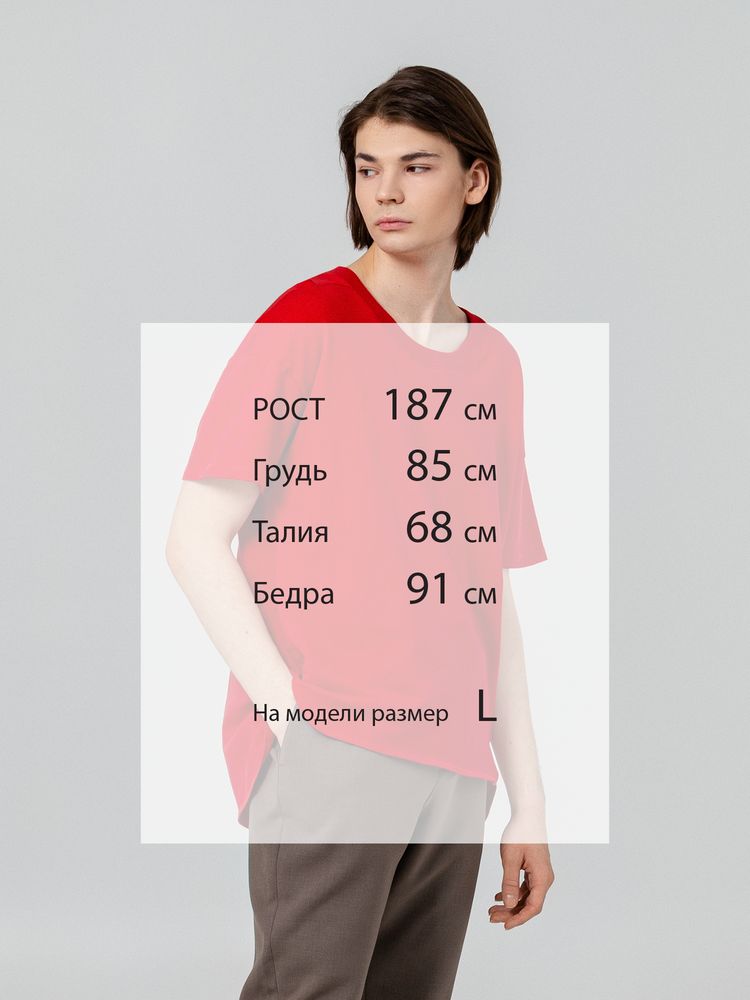 Футболка унисекс Kosmos 1.0, красная — изображение 9
