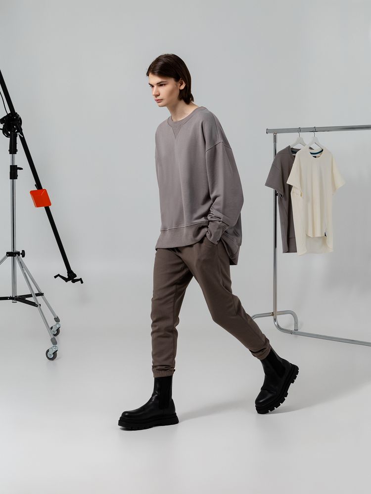 Свитшот унисекс Kosmos 1.0, серый — изображение 3