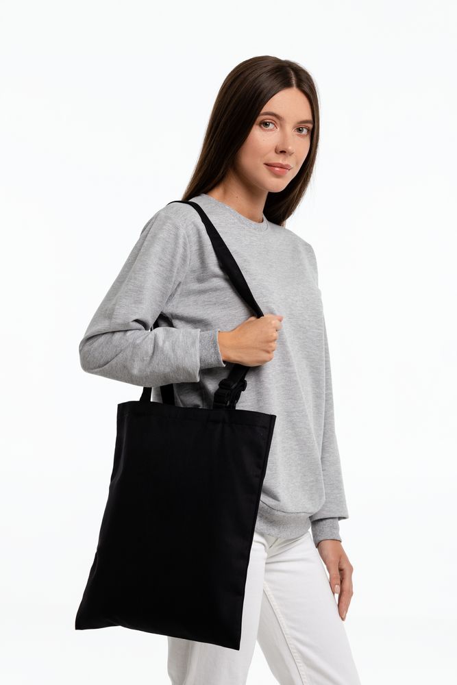 Сумка для покупок с регулируемыми ручками Leta, черная — изображение 9