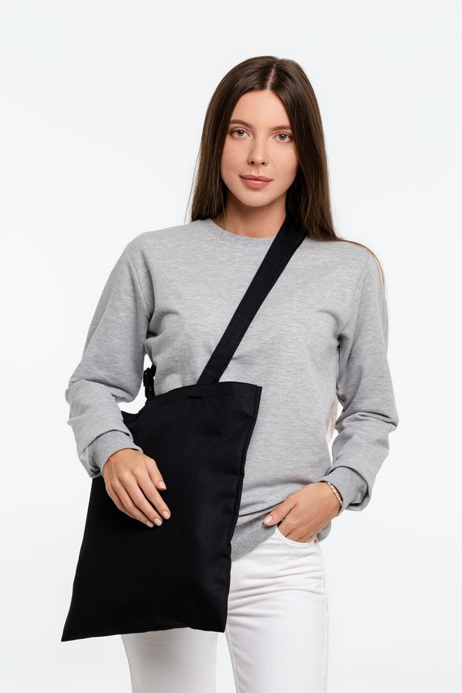 Сумка для покупок с регулируемыми ручками Leta, черная — изображение 10