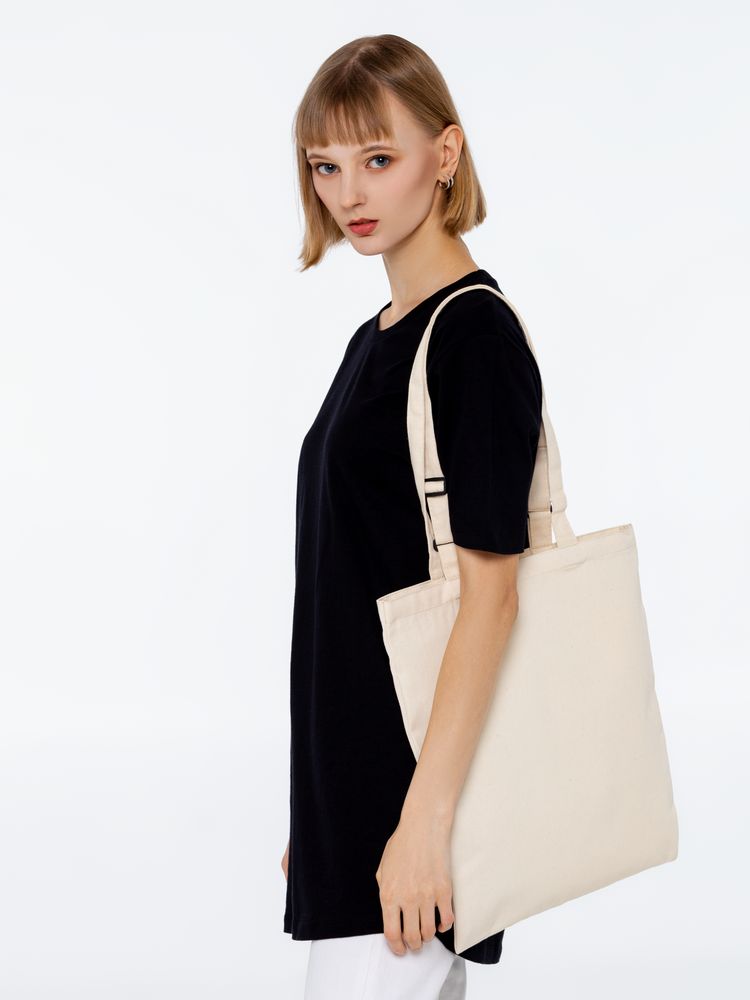 Сумка для покупок с регулируемыми ручками Leta, неокрашенная — изображение 9