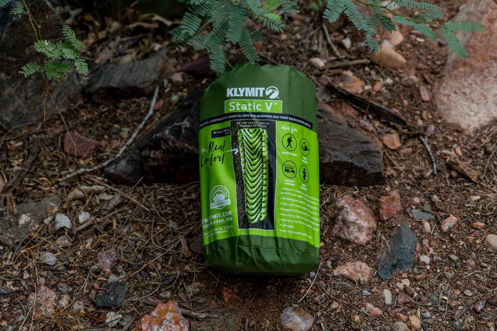 Надувной коврик Static V Recon, зеленый — изображение 12