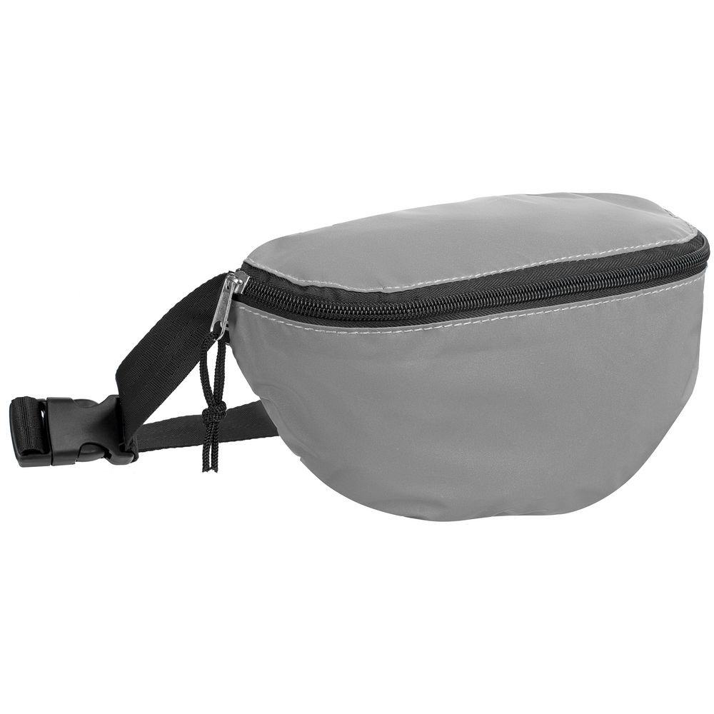 Поясная сумка Manifest из светоотражающей ткани, серая — изображение 2