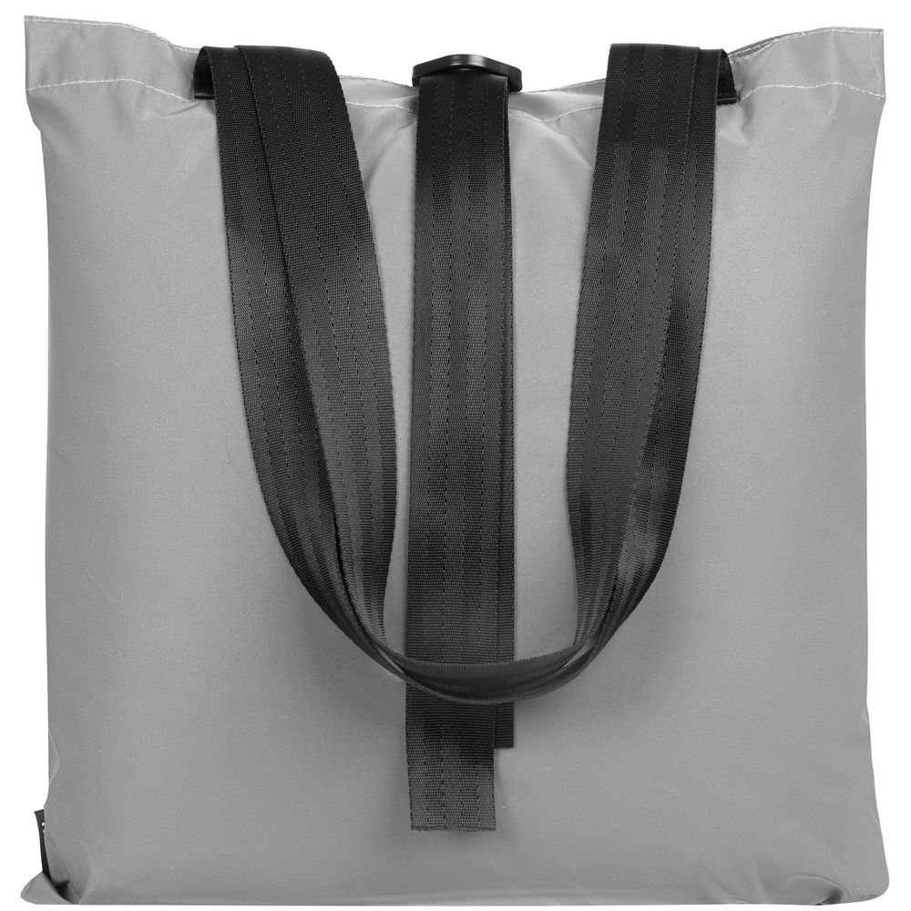 Шопер Manifest из светоотражающей ткани, серый — изображение 4