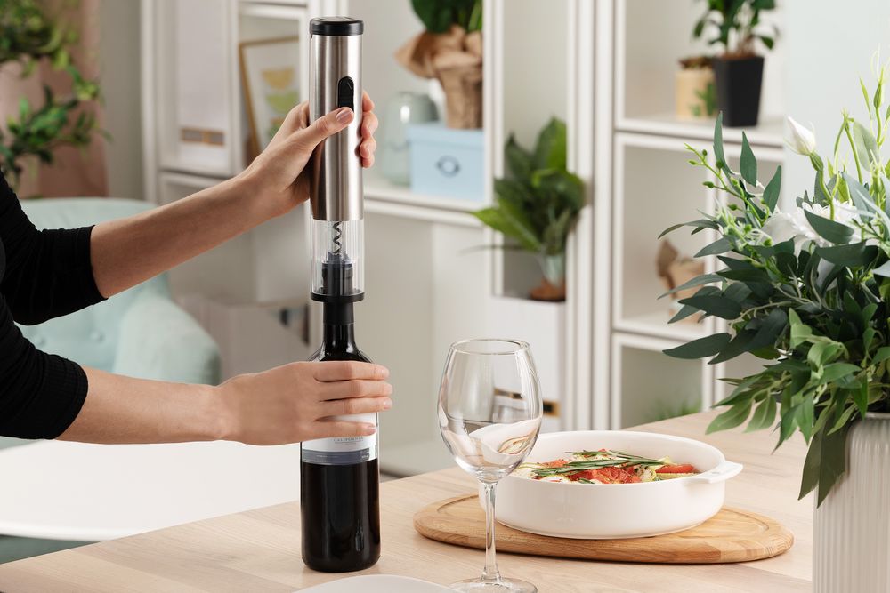 Электрический штопор с ножом для фольги Avanti, серебристый — изображение 6