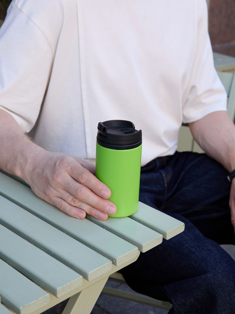 Термостакан Canella, зеленый матовый (яблоко) — изображение 9