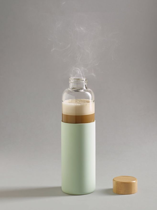 Бутылка для воды Dakar, прозрачная с зеленым — изображение 4