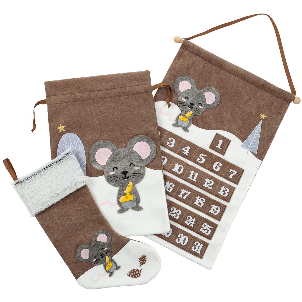 Носок для подарков Noel, с мышкой — изображение 6