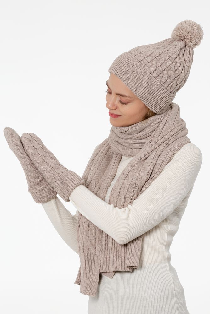 Шапка Heat Trick, бежевый меланж — изображение 6