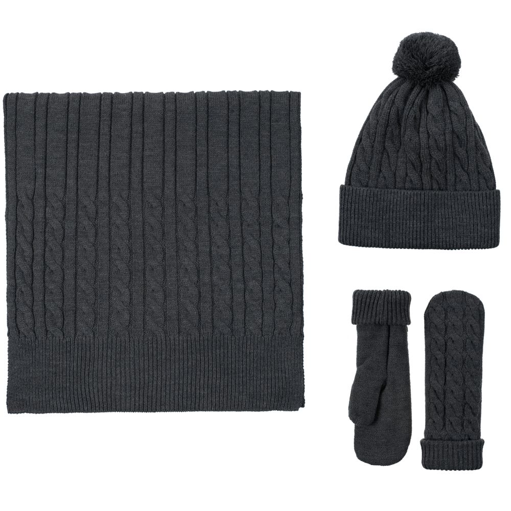 Шарф Heat Trick, черный меланж — изображение 6