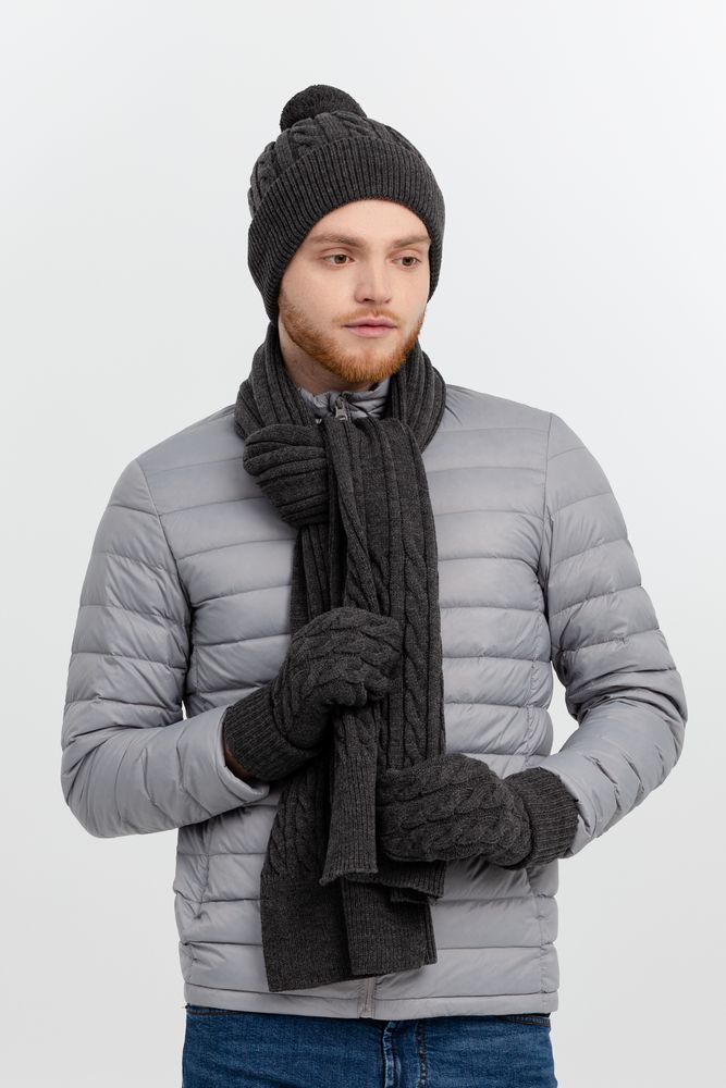 Шапка Heat Trick, черный меланж — изображение 6