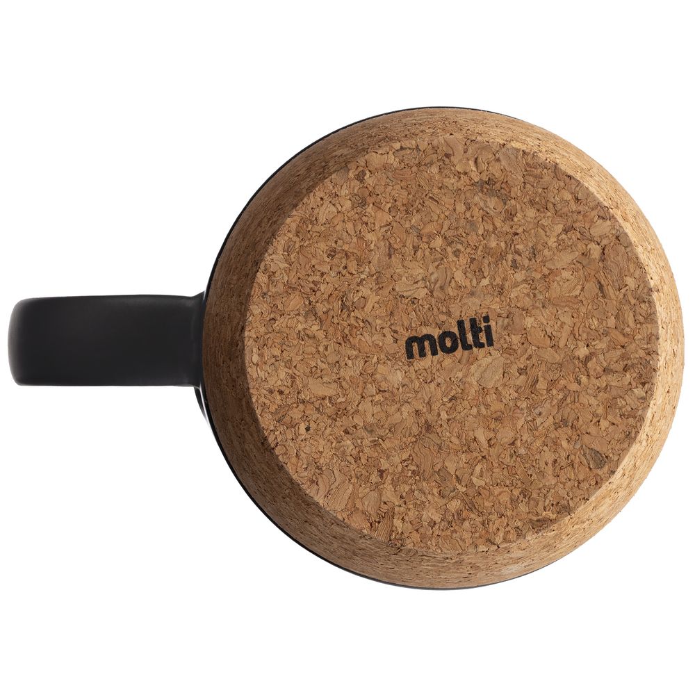 Кружка с пробковой подставкой Corky Walk, белая — изображение 5