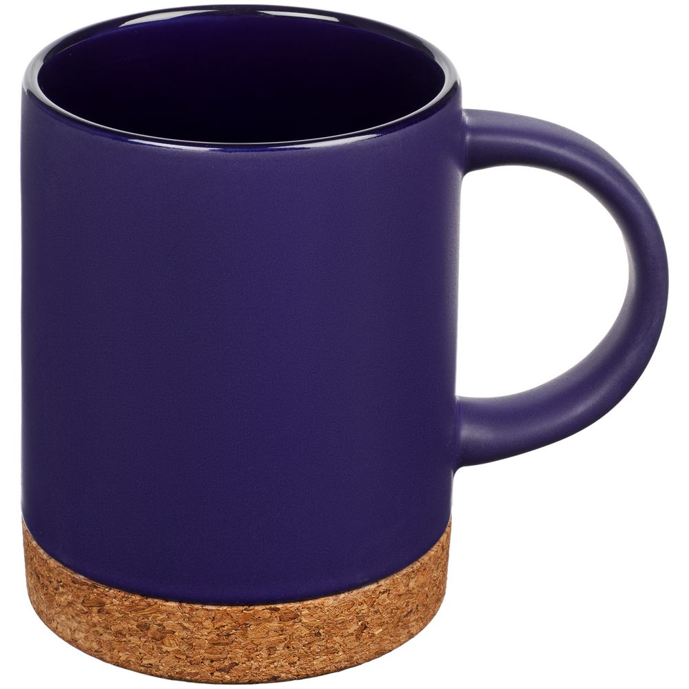 Кружка с пробковой подставкой Corky, синяя — изображение 2