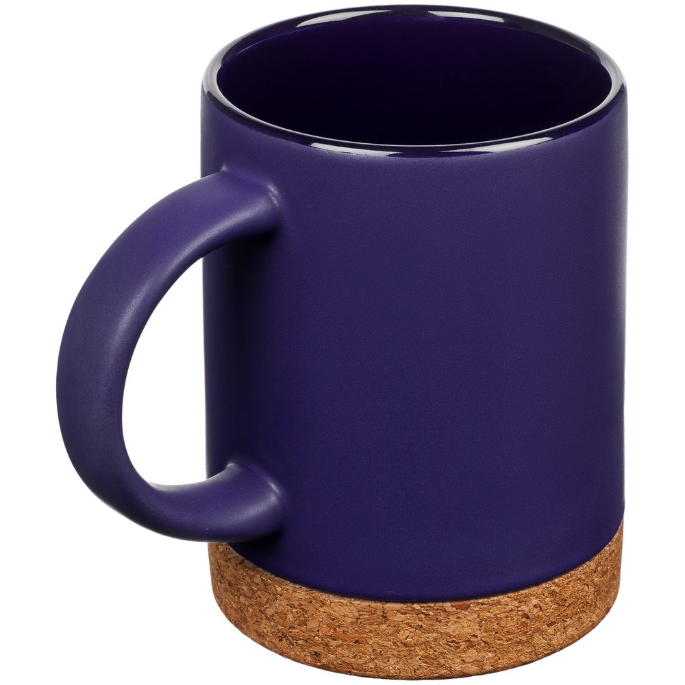 Кружка с пробковой подставкой Corky, синяя — изображение 3