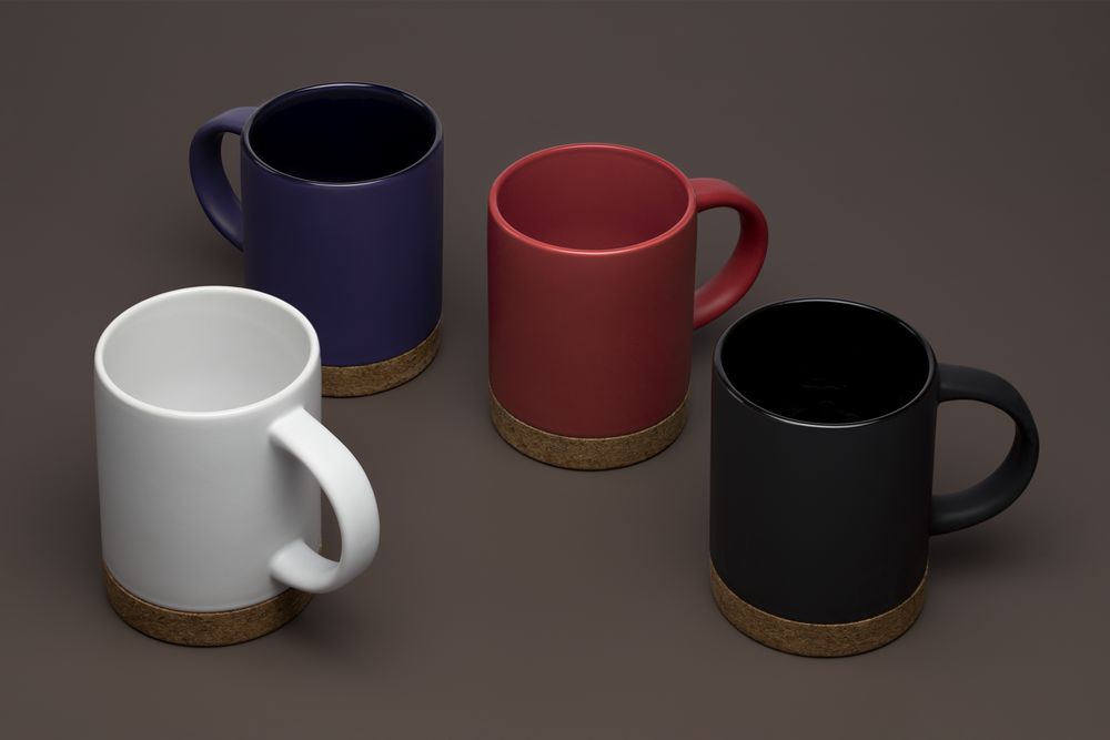 Кружка с пробковой подставкой Corky, красная — изображение 6