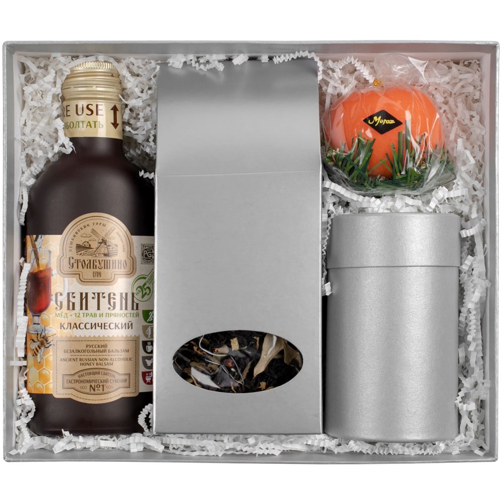 Коробка «Новогодняя история», серебристая — изображение 3