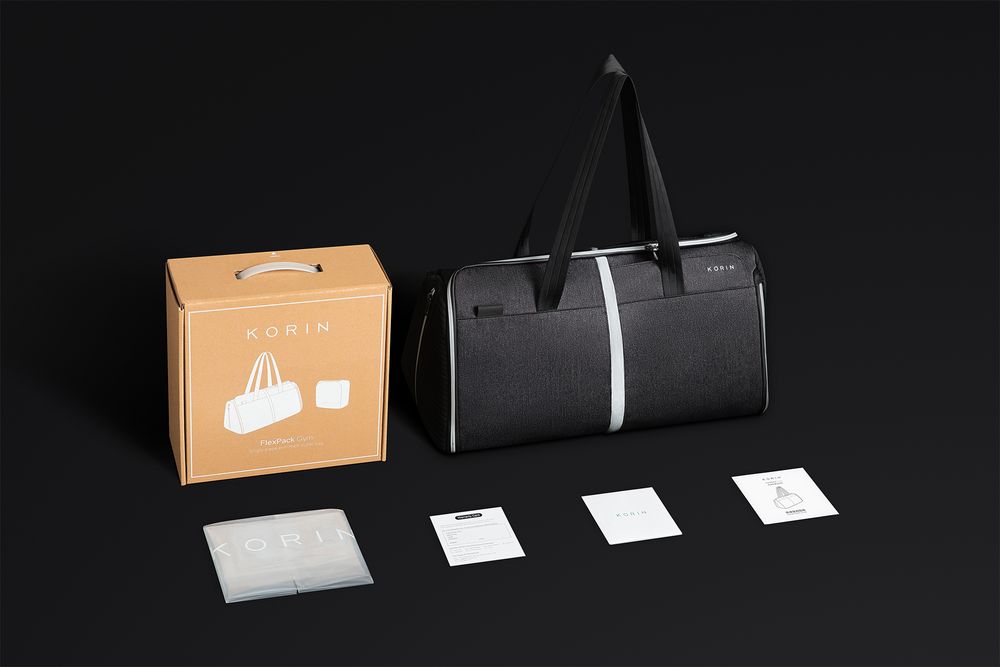 Спортивная сумка FlexPack Gym, темно-серая — изображение 11