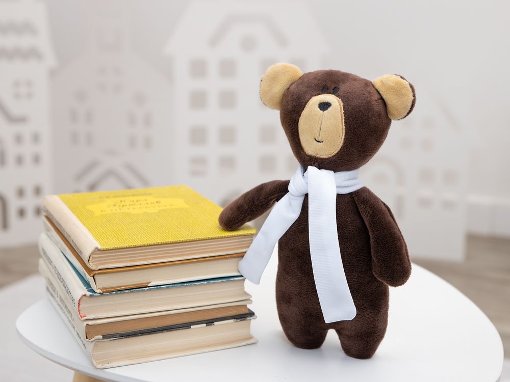 Мягкая игрушка Beastie Toys, мишка с белым шарфом — изображение 7