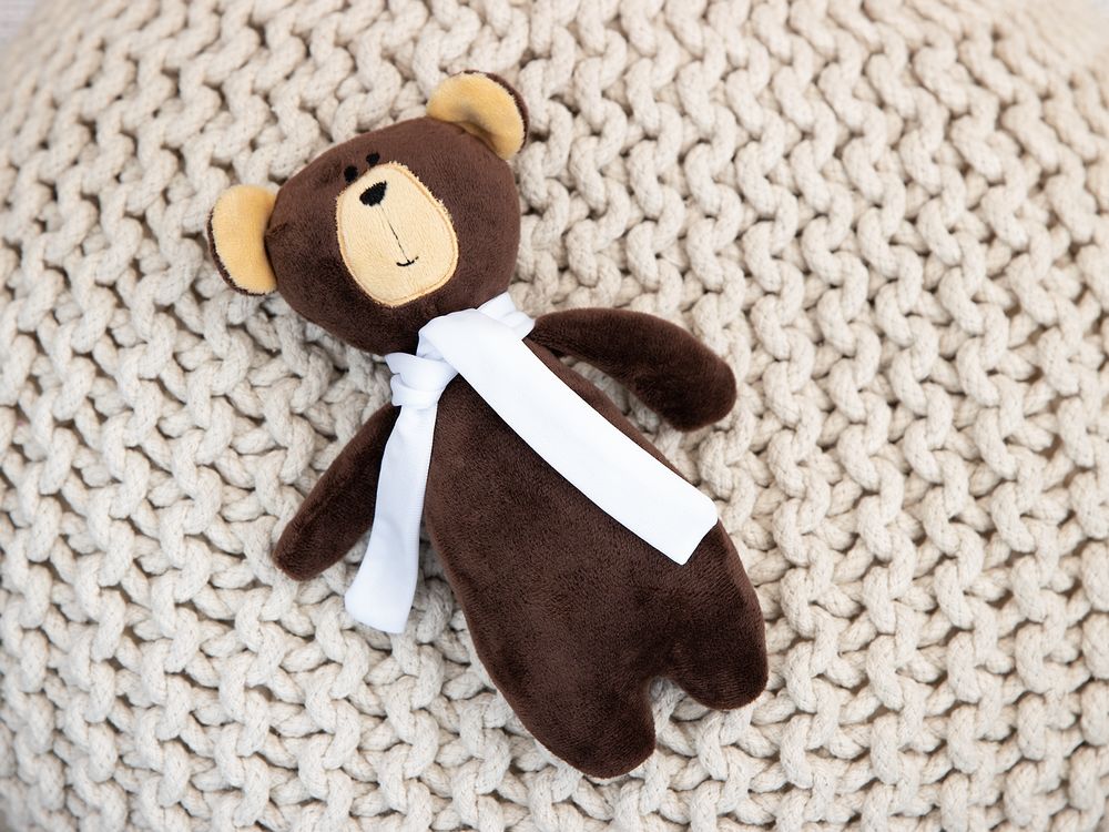 Мягкая игрушка Beastie Toys, мишка с белым шарфом — изображение 6