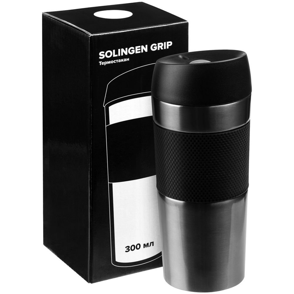 Термостакан Solingen Grip, серо-стальной — изображение 5