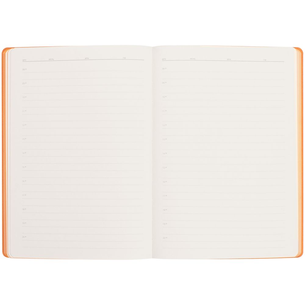 Ежедневник Flexpen Black, недатированный, черный со светло-оранжевым — изображение 10