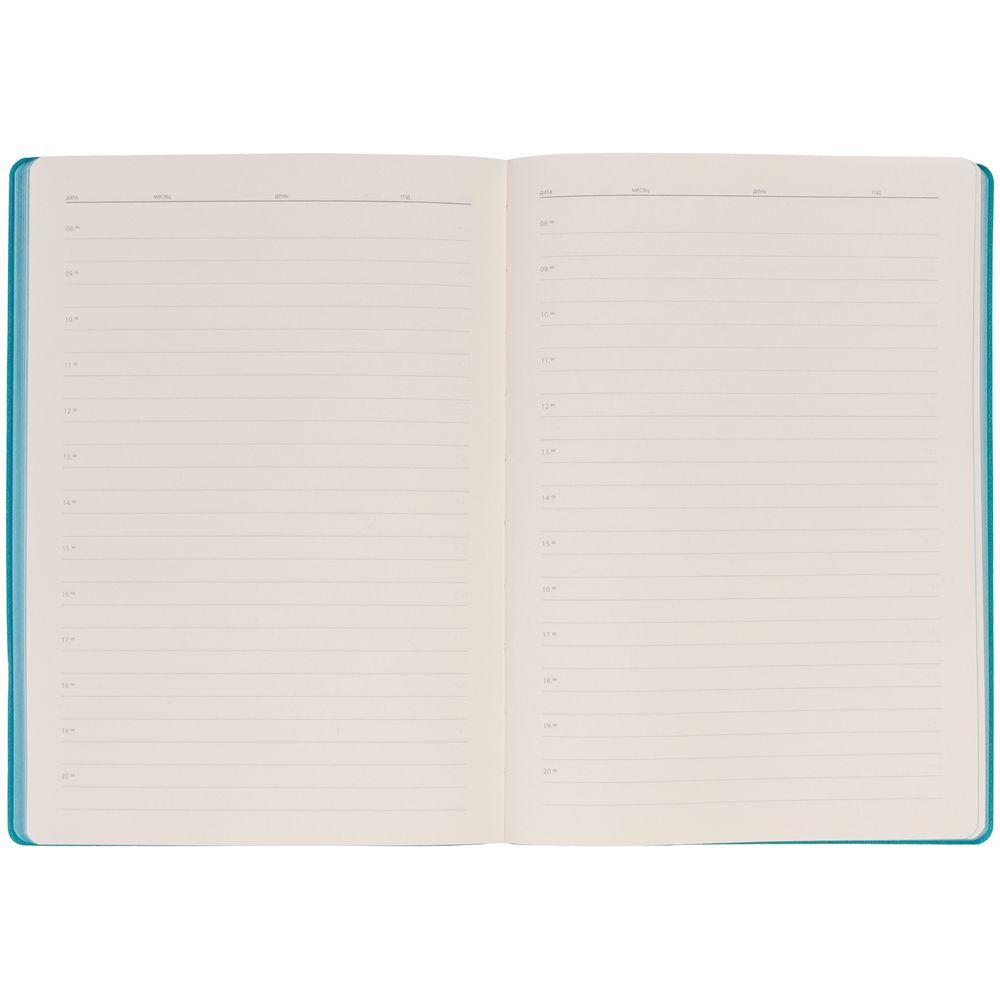 Ежедневник Flexpen Black, недатированный, черный с бирюзовым — изображение 11