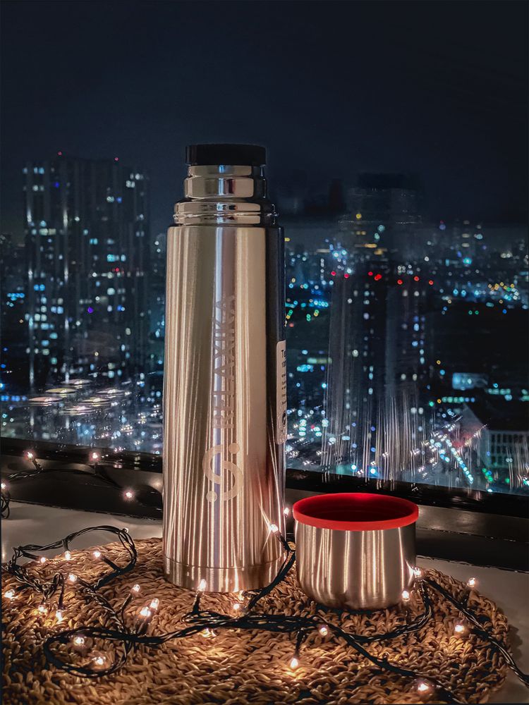 Термос Relaxika 1000, стальной — изображение 5