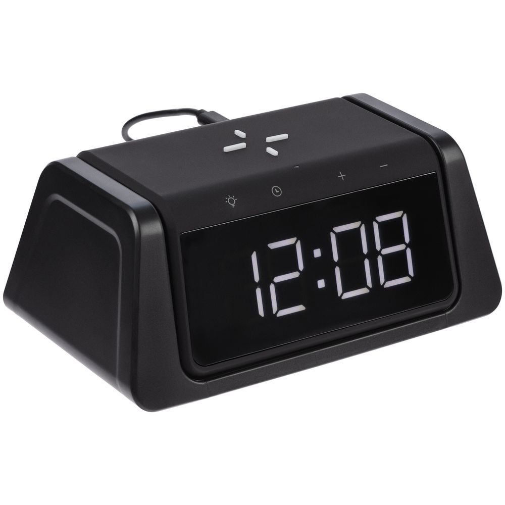 Настольный стерилизатор с беспроводной зарядкой и часами UV Depot, черный — изображение 3