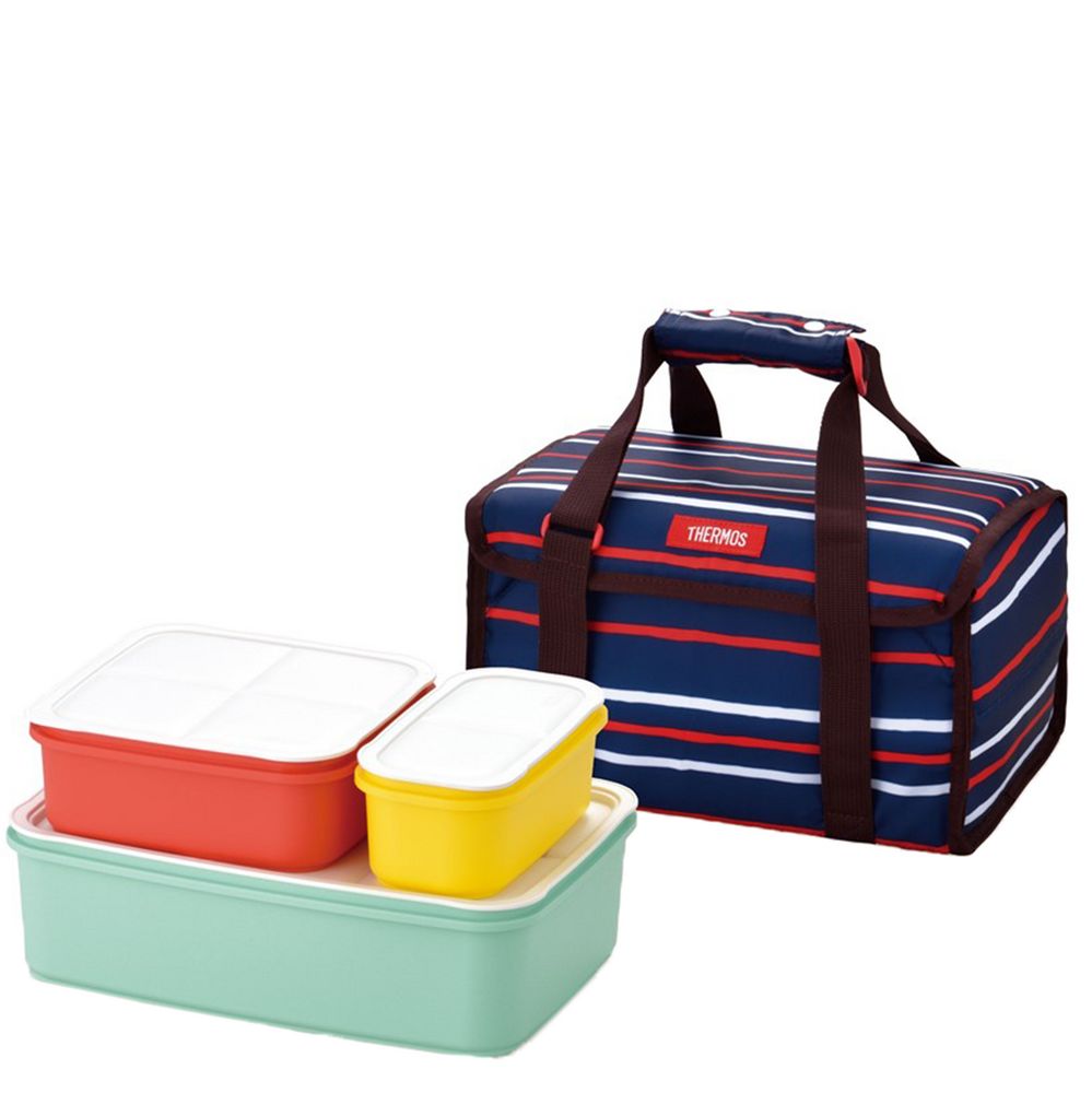 Набор ланчбоксов в термосумке Thermos DJF4003, темно-синий — изображение 2