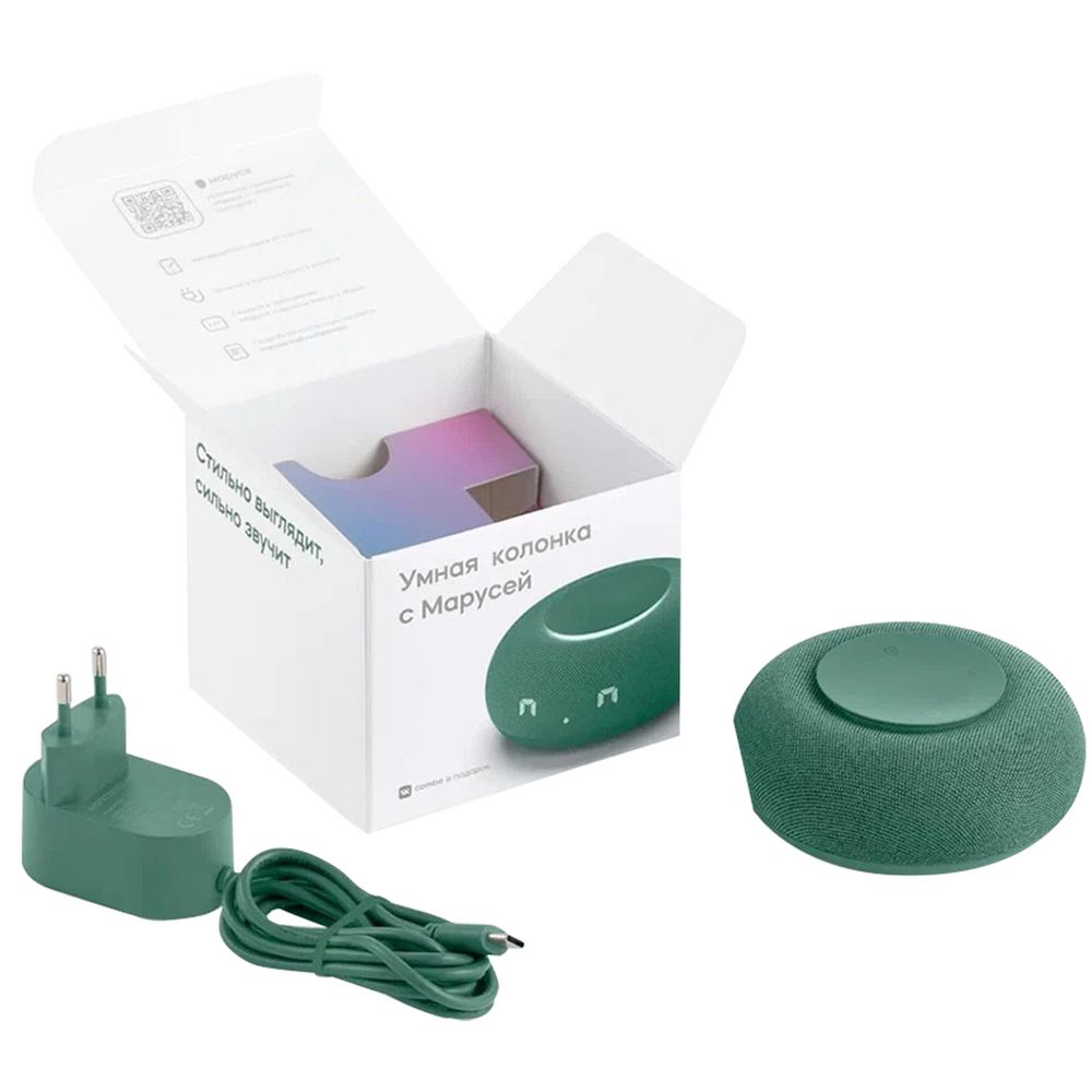 Умная колонка «Капсула Мини» с помощником «Маруся», хвойный зеленый — изображение 7