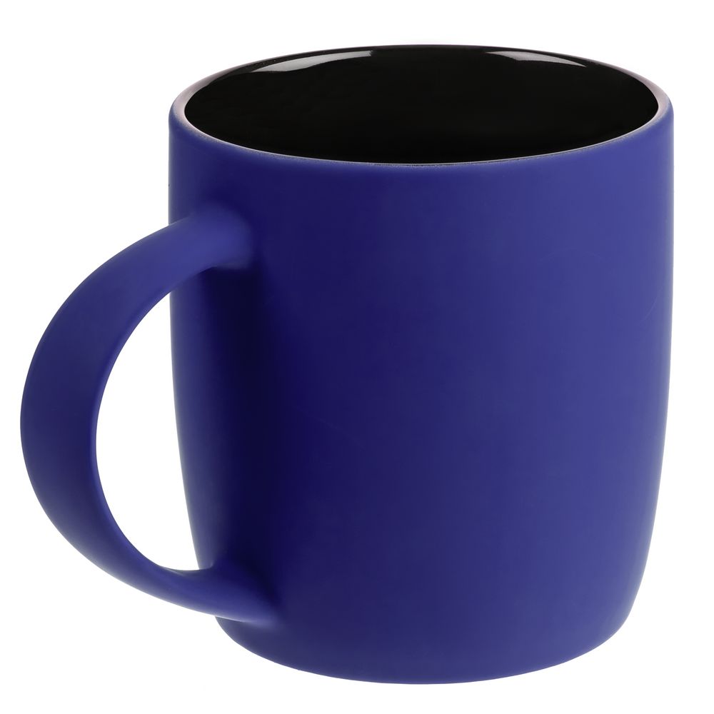 Кружка Surprise Touch Black c покрытием софт-тач, синяя — изображение 3