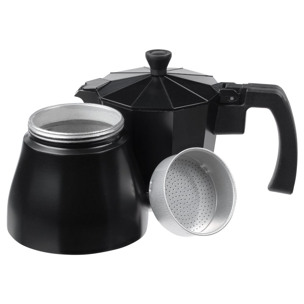 Гейзерная кофеварка Siena, черная — изображение 4