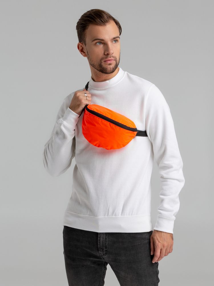 Поясная сумка Manifest Color из светоотражающей ткани, оранжевая — изображение 6
