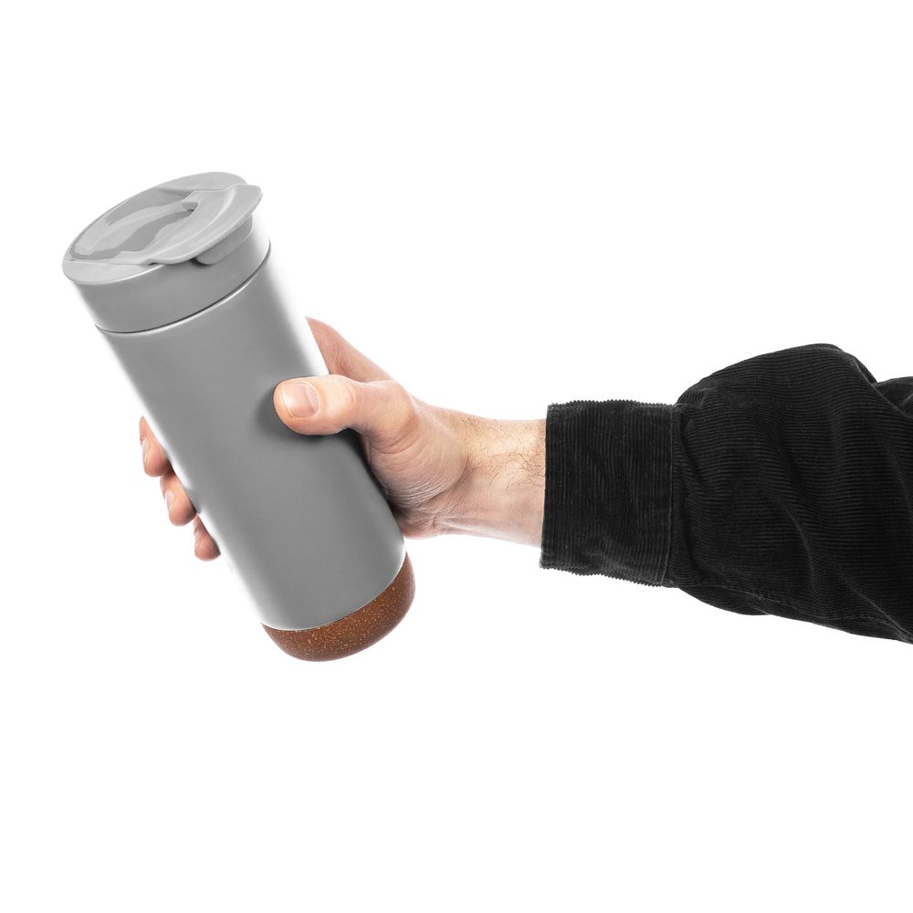 Термостакан Steady, серый — изображение 7