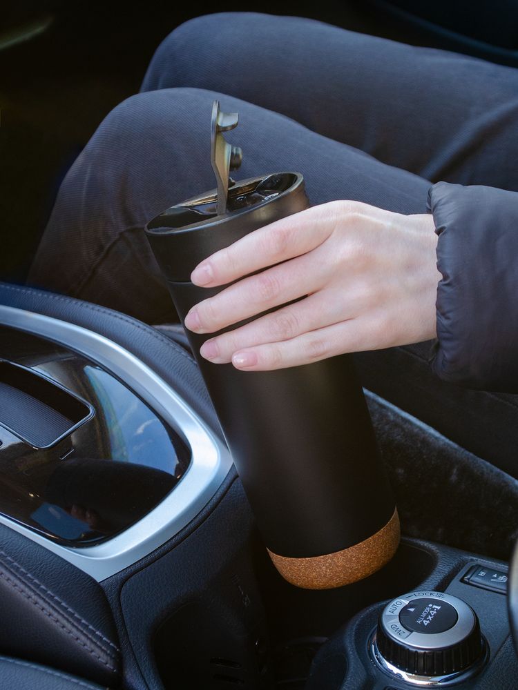 Термостакан Steady, черный — изображение 12