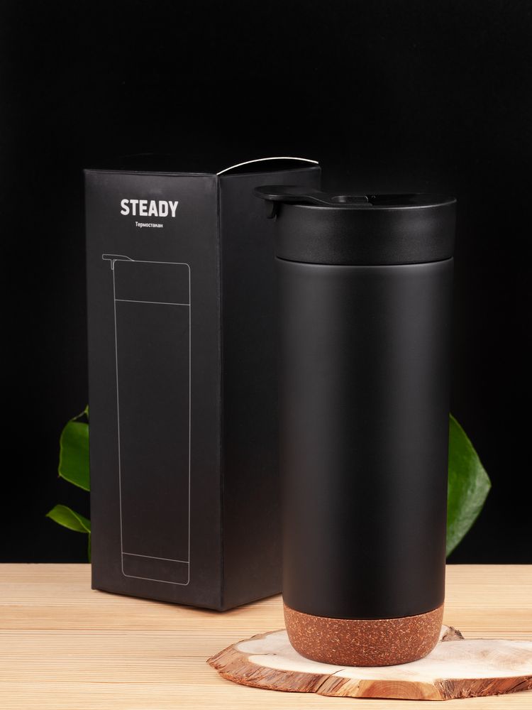 Термостакан Steady, черный — изображение 13