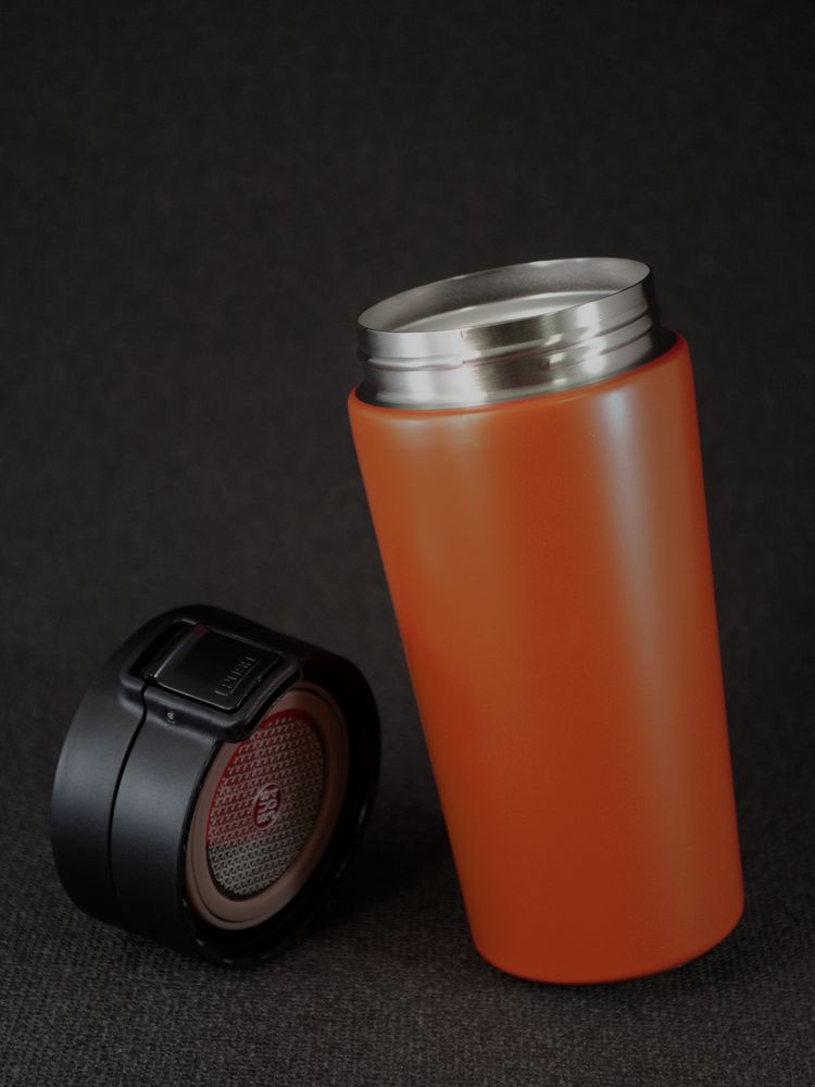 Термостакан с ситечком No Leak Infuser, оранжевый — изображение 10