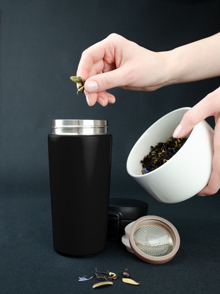 Термостакан с ситечком No Leak Infuser, черный — изображение 9