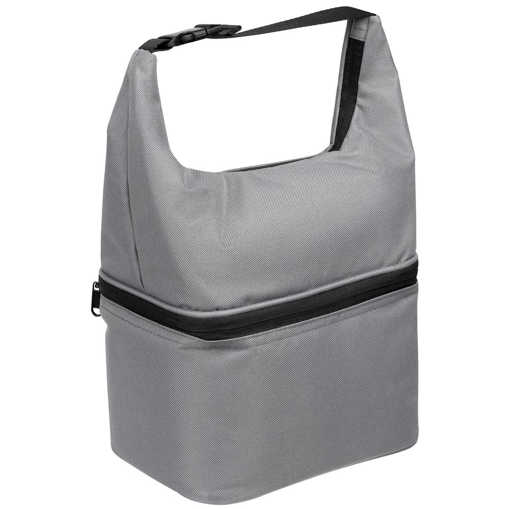 Термосумка с ланчбоксом Smakk, серая — изображение 3