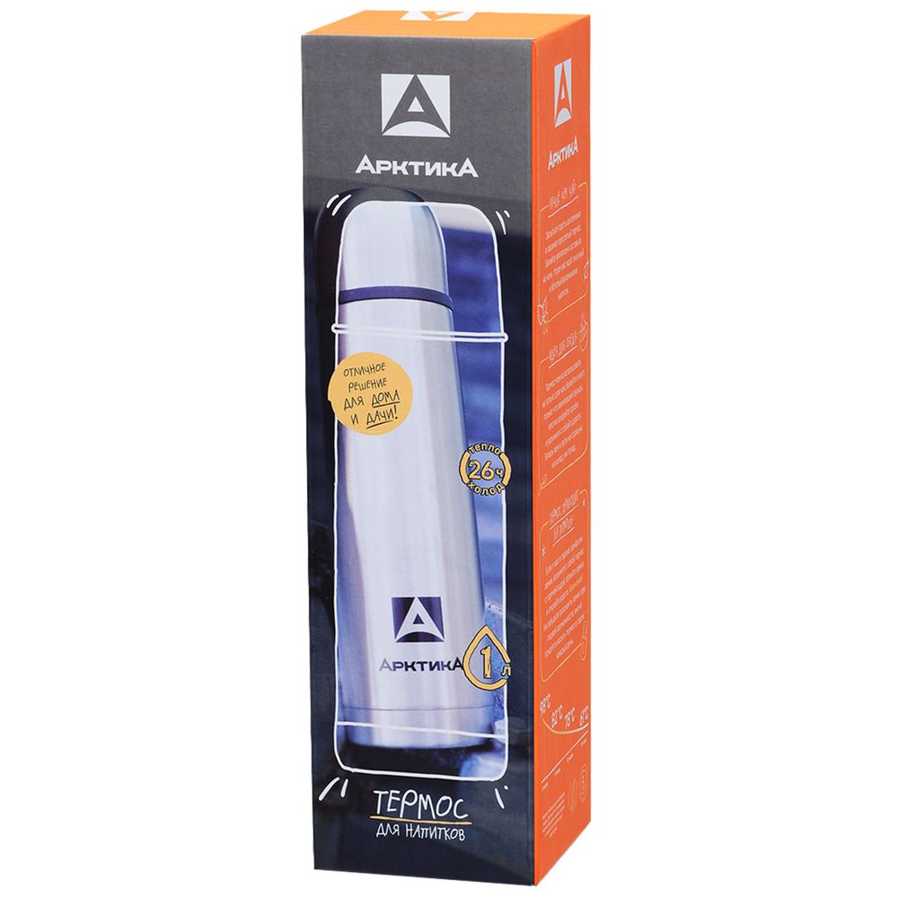 Термос «Арктика 1000», стальной — изображение 5