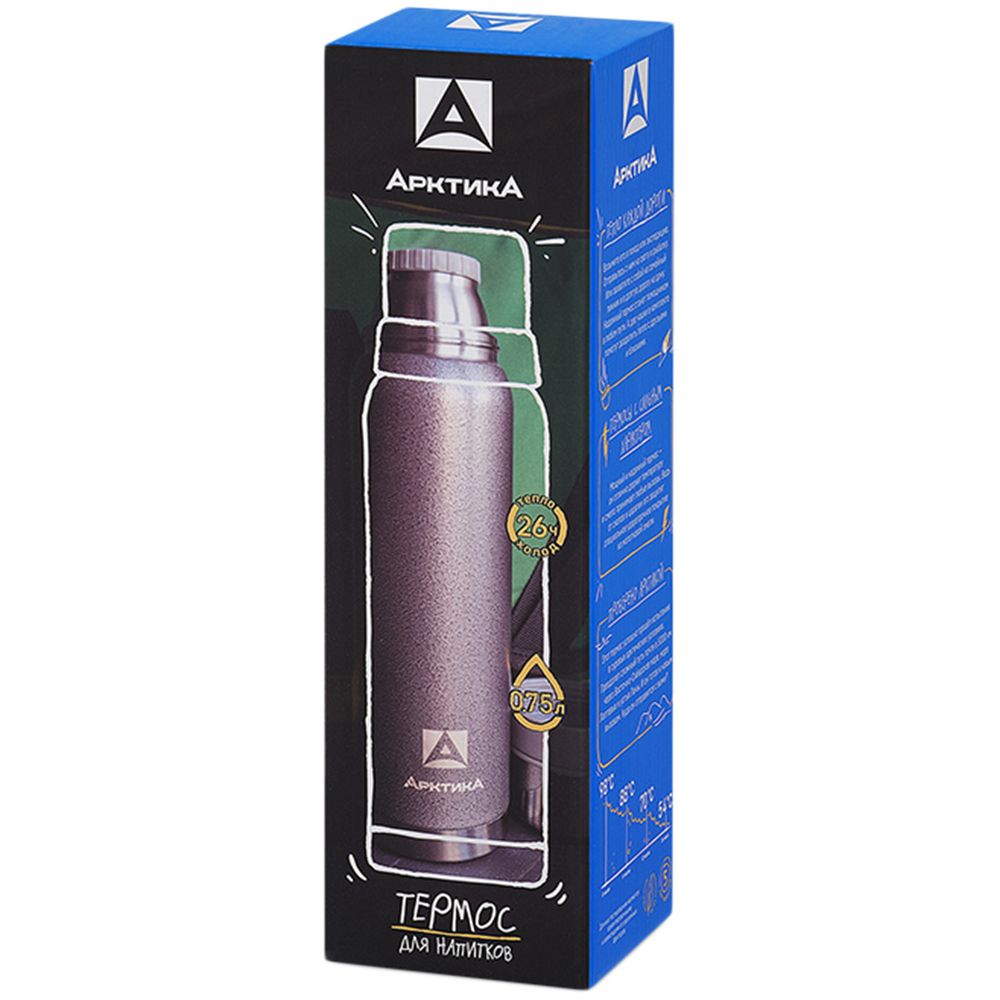 Термос «Арктика Hammerite 750», серебристый — изображение 4