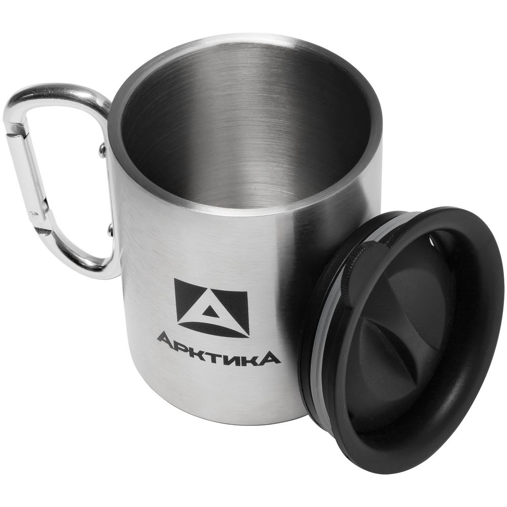 Термокружка с карабином «Арктика 300», стальная — изображение 3