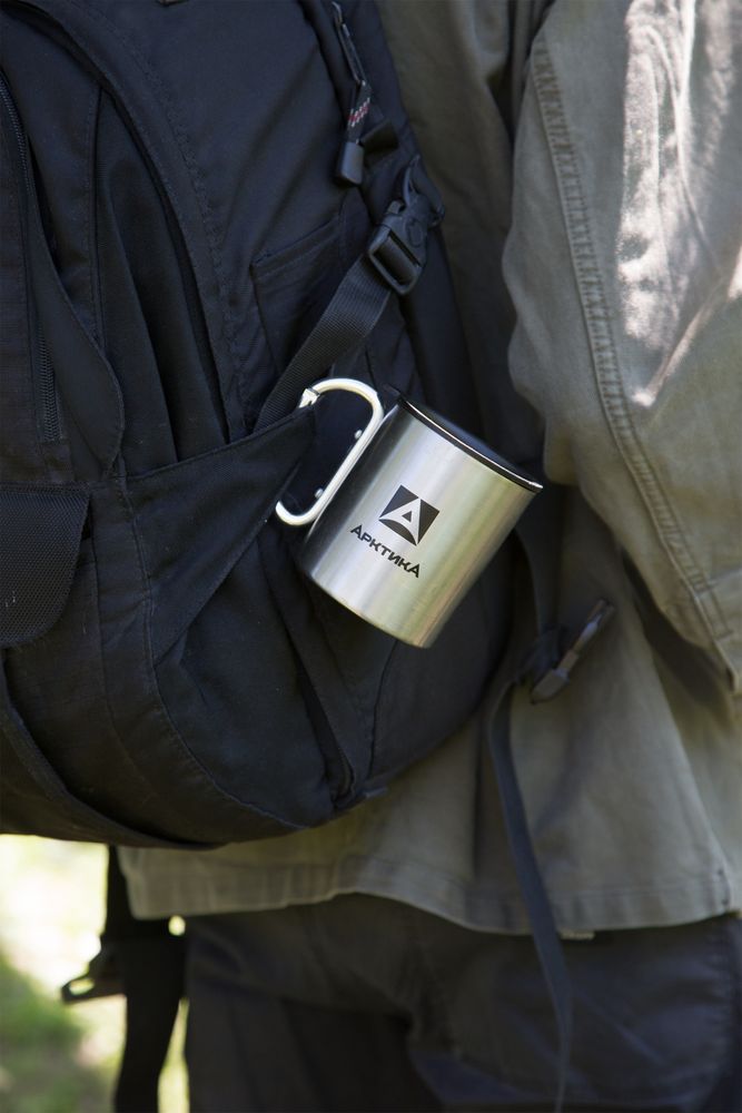 Термокружка с карабином «Арктика 300», стальная — изображение 4