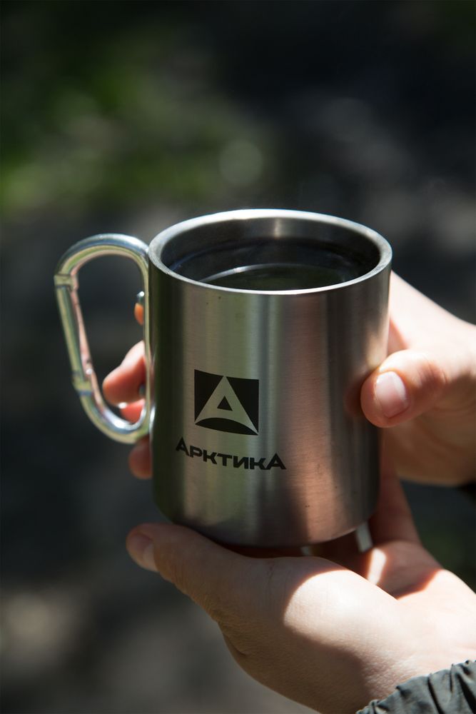 Термокружка с карабином «Арктика 300», стальная — изображение 5