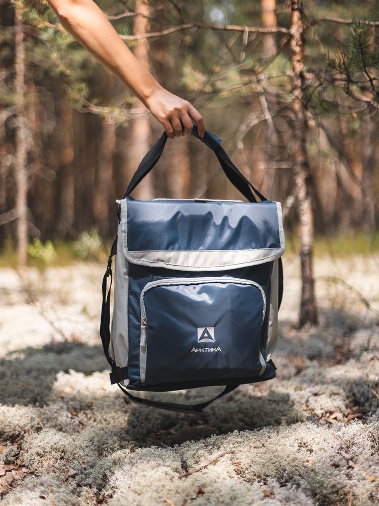 Термосумка с люком «Арктика», L, синяя — изображение 5